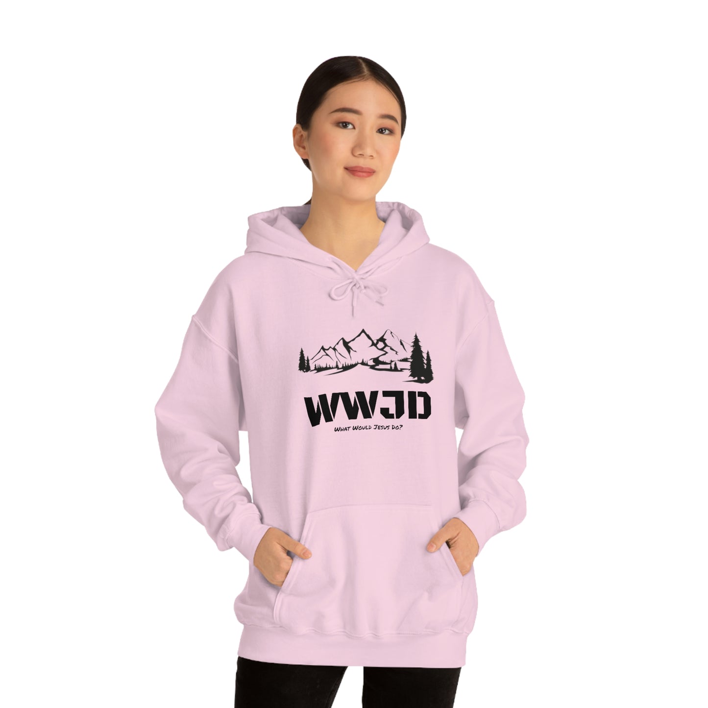 WWJD Unisex Heavy Blend™ Hooded Sweatshirt