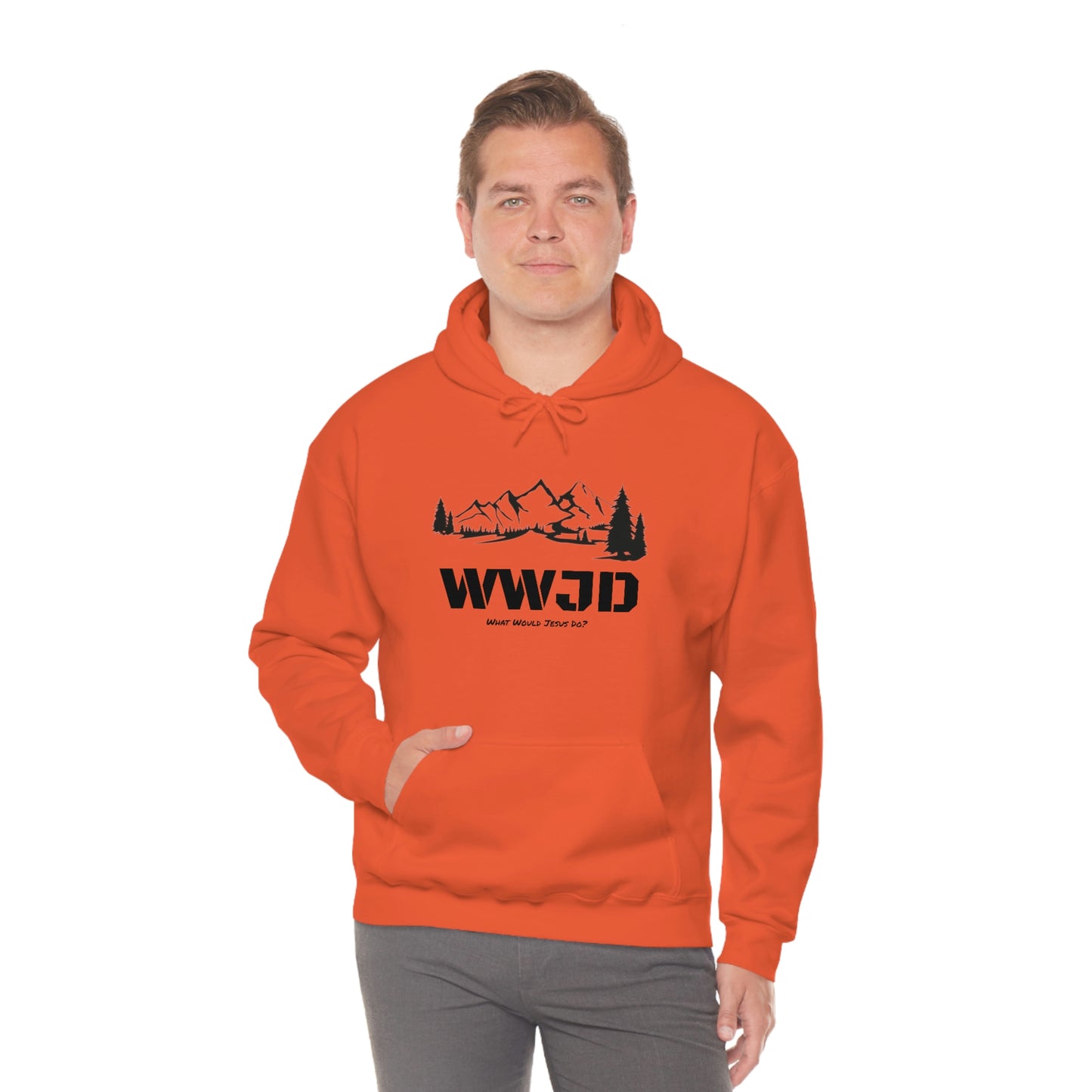 WWJD Unisex Heavy Blend™ Hooded Sweatshirt