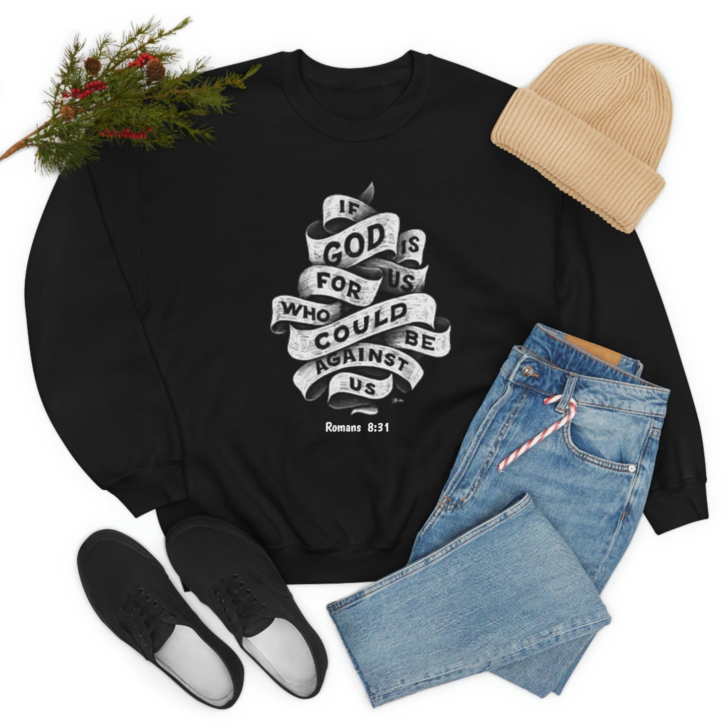 If God Is For Us Unisex Heavy Blend™ Crewneck Sweatshirt