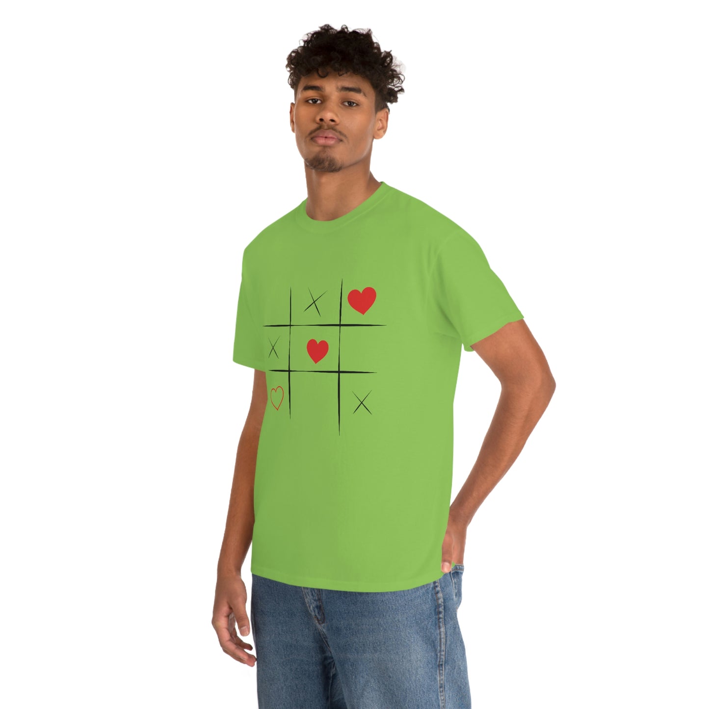 X & Hearts Unisex Heavy Cotton Tee