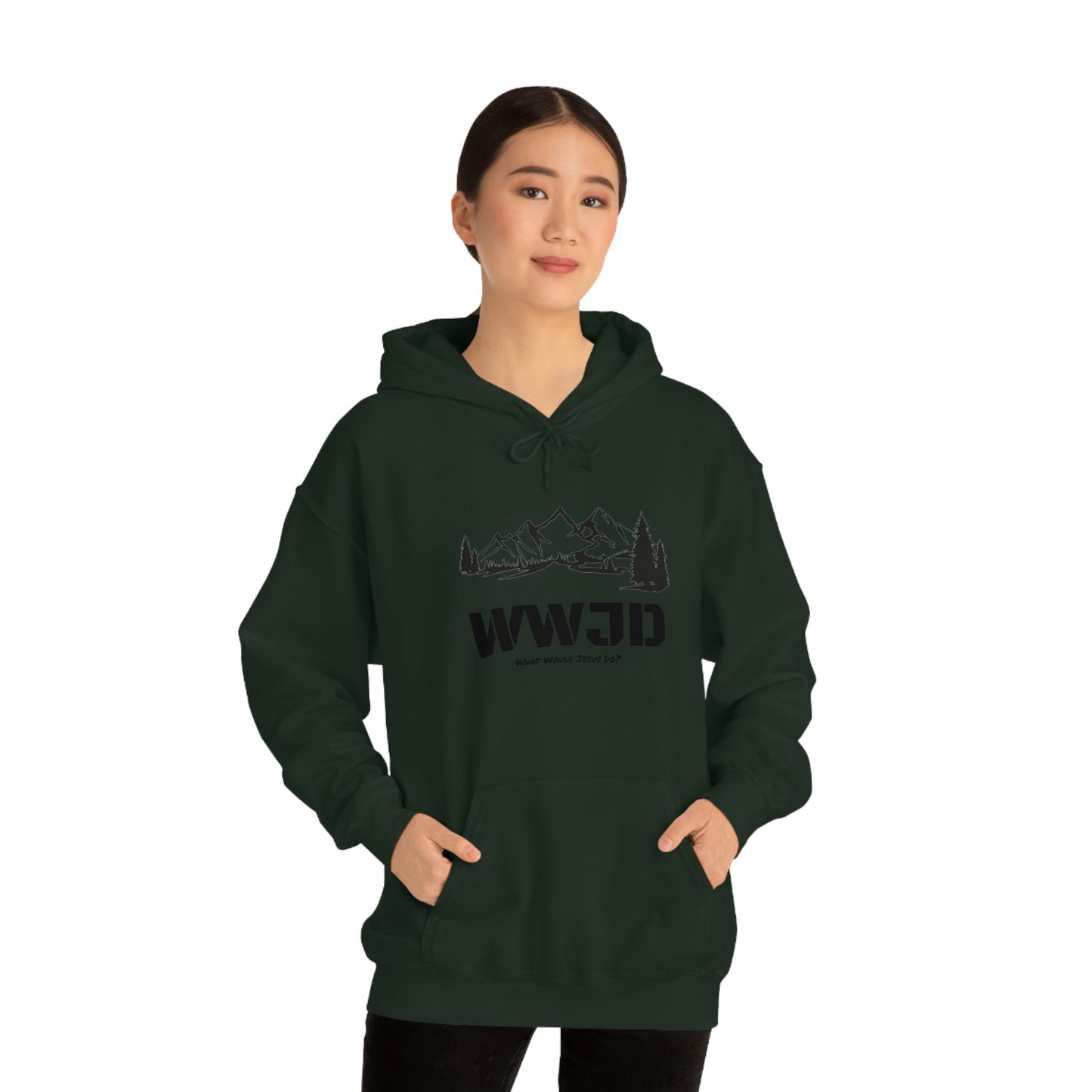 WWJD Unisex Heavy Blend™ Hooded Sweatshirt