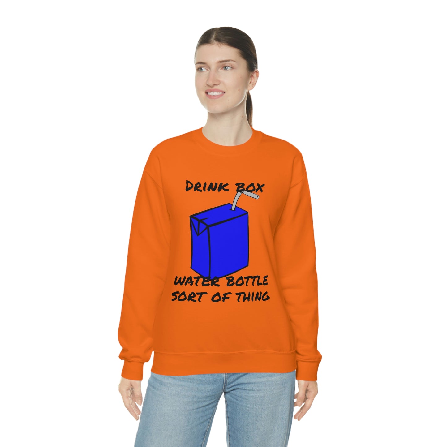 Drink Box Water Bottle Unisex Heavy Blend™ Crewneck Sweatshirt