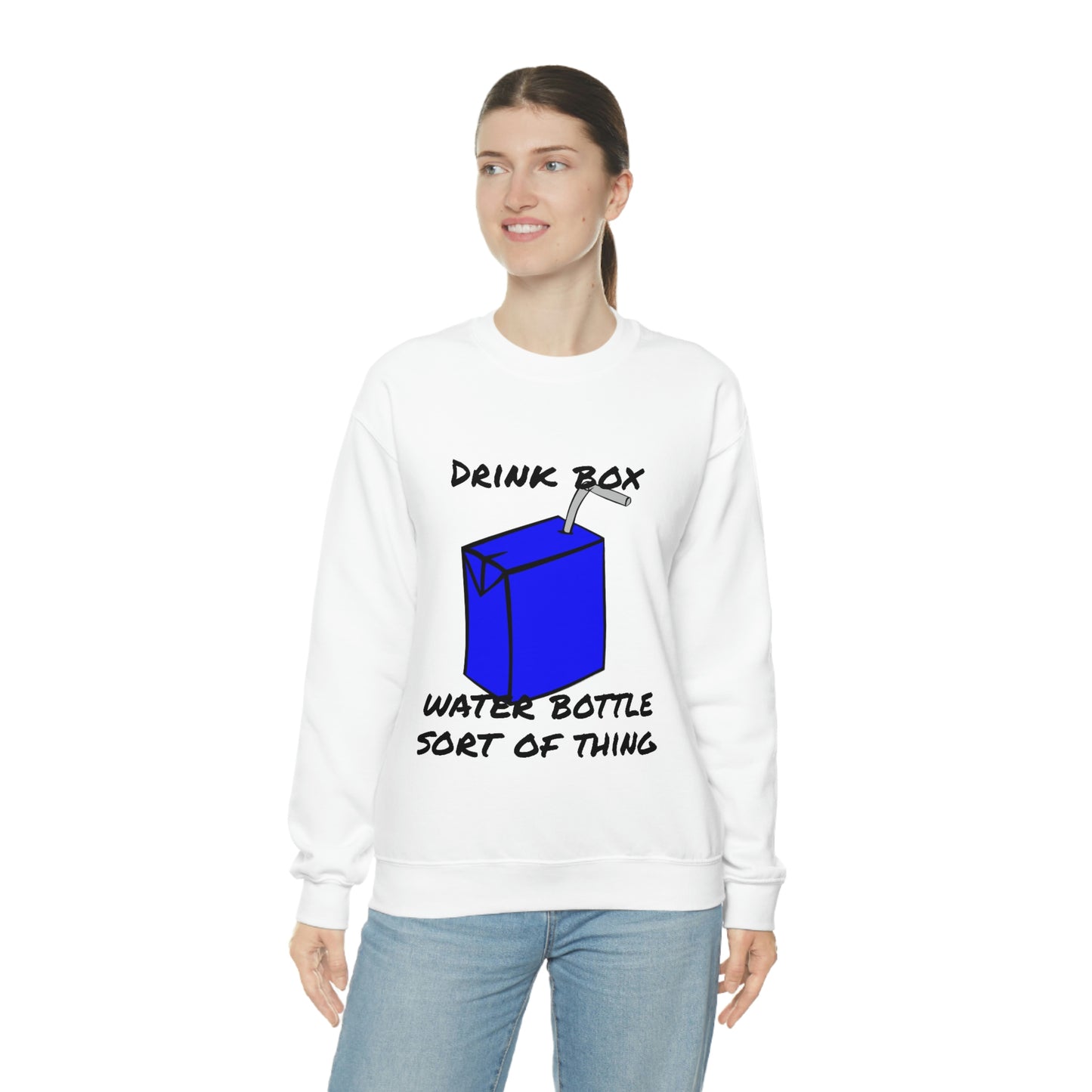 Drink Box Water Bottle Unisex Heavy Blend™ Crewneck Sweatshirt