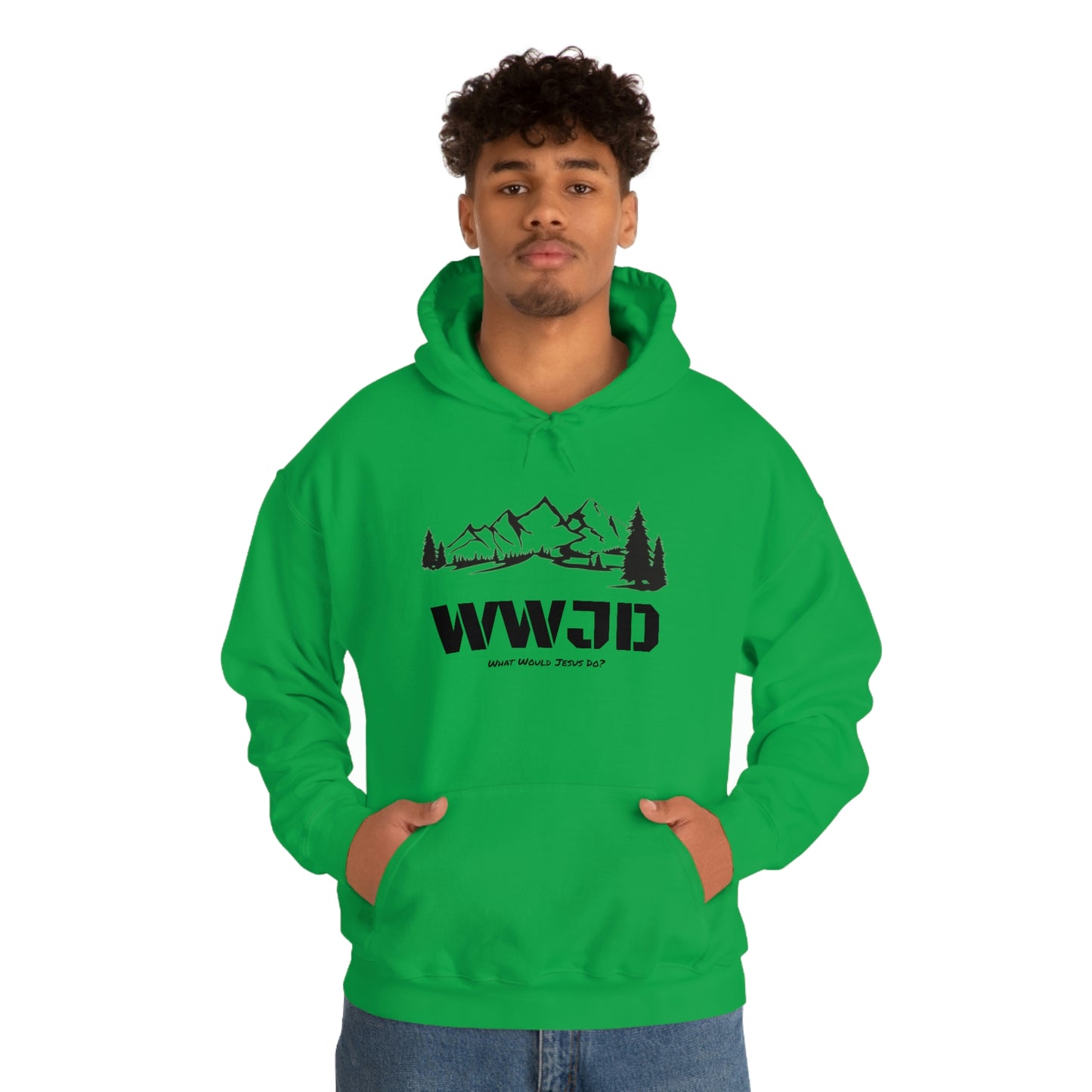 WWJD Unisex Heavy Blend™ Hooded Sweatshirt