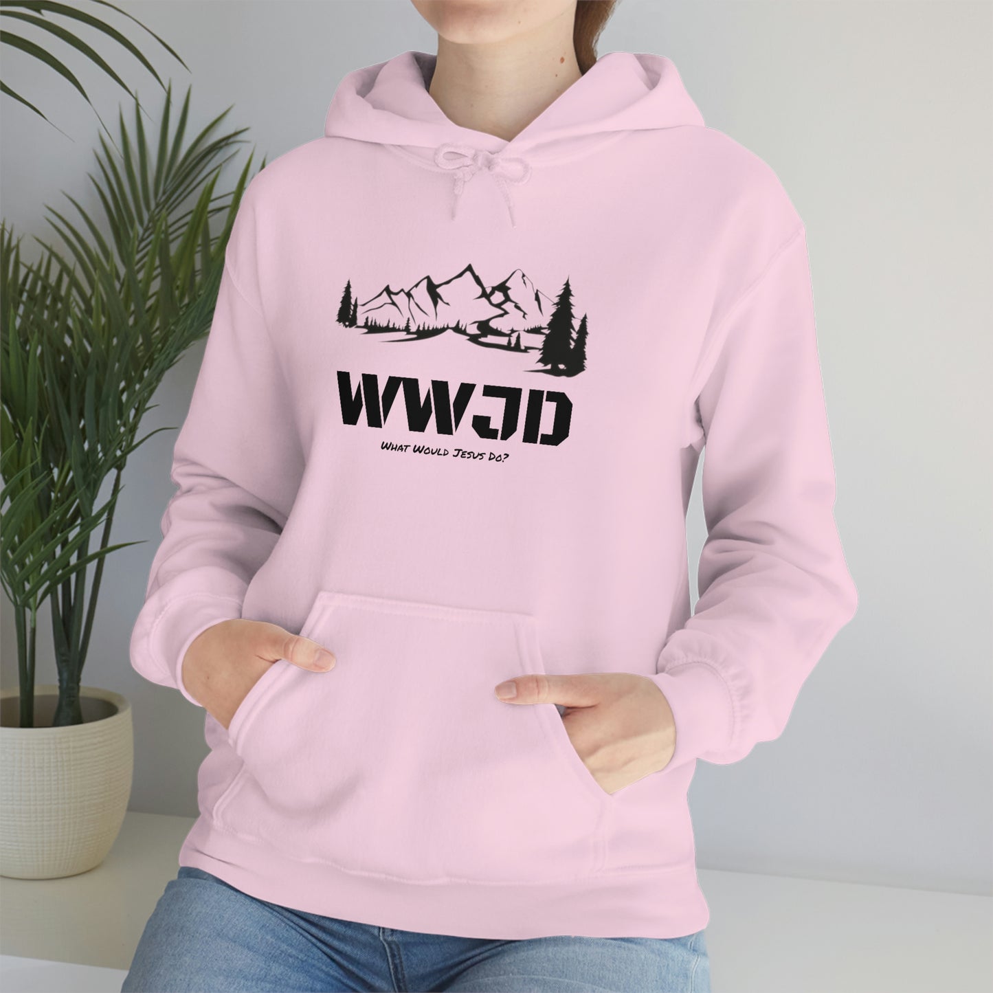 WWJD Unisex Heavy Blend™ Hooded Sweatshirt