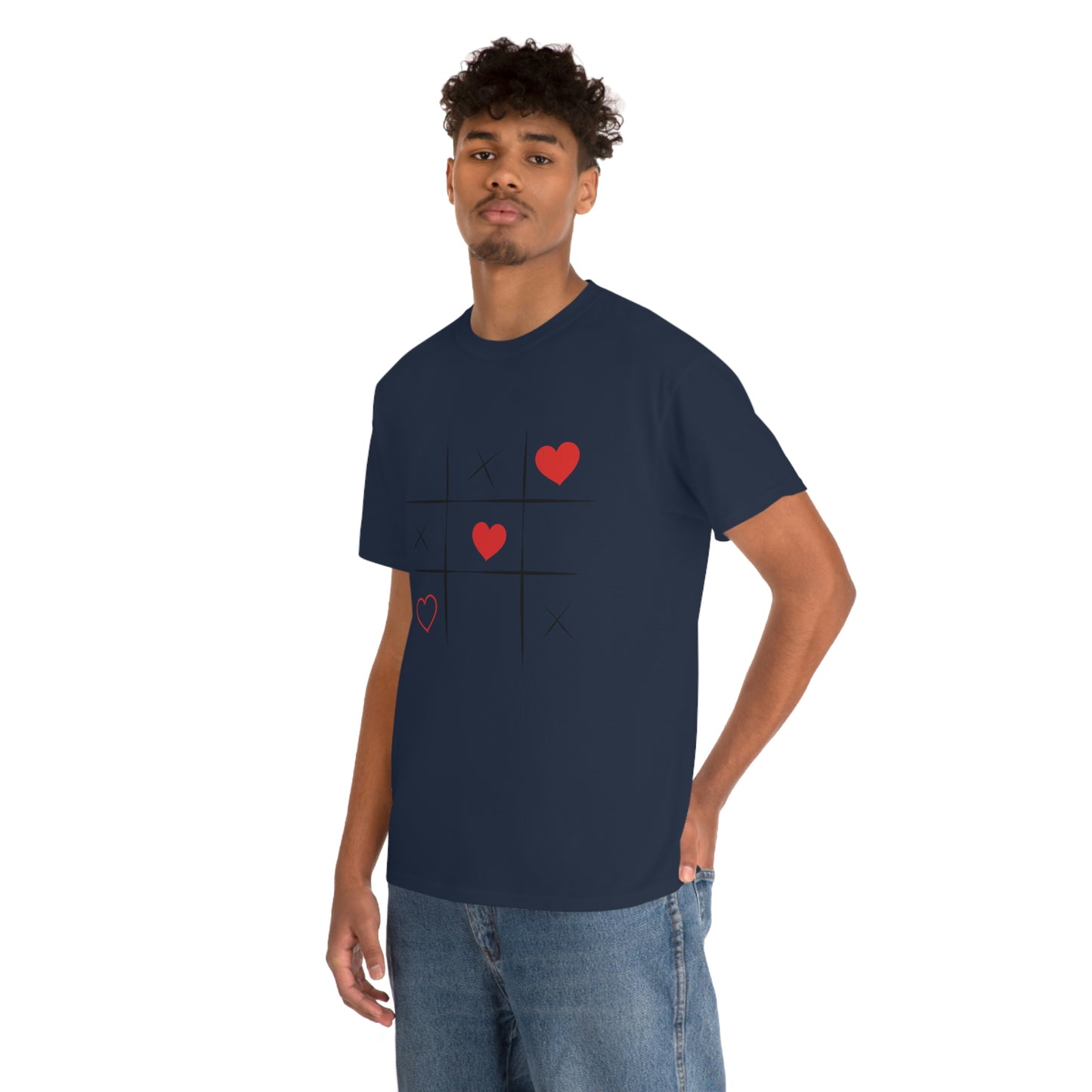 X & Hearts Unisex Heavy Cotton Tee