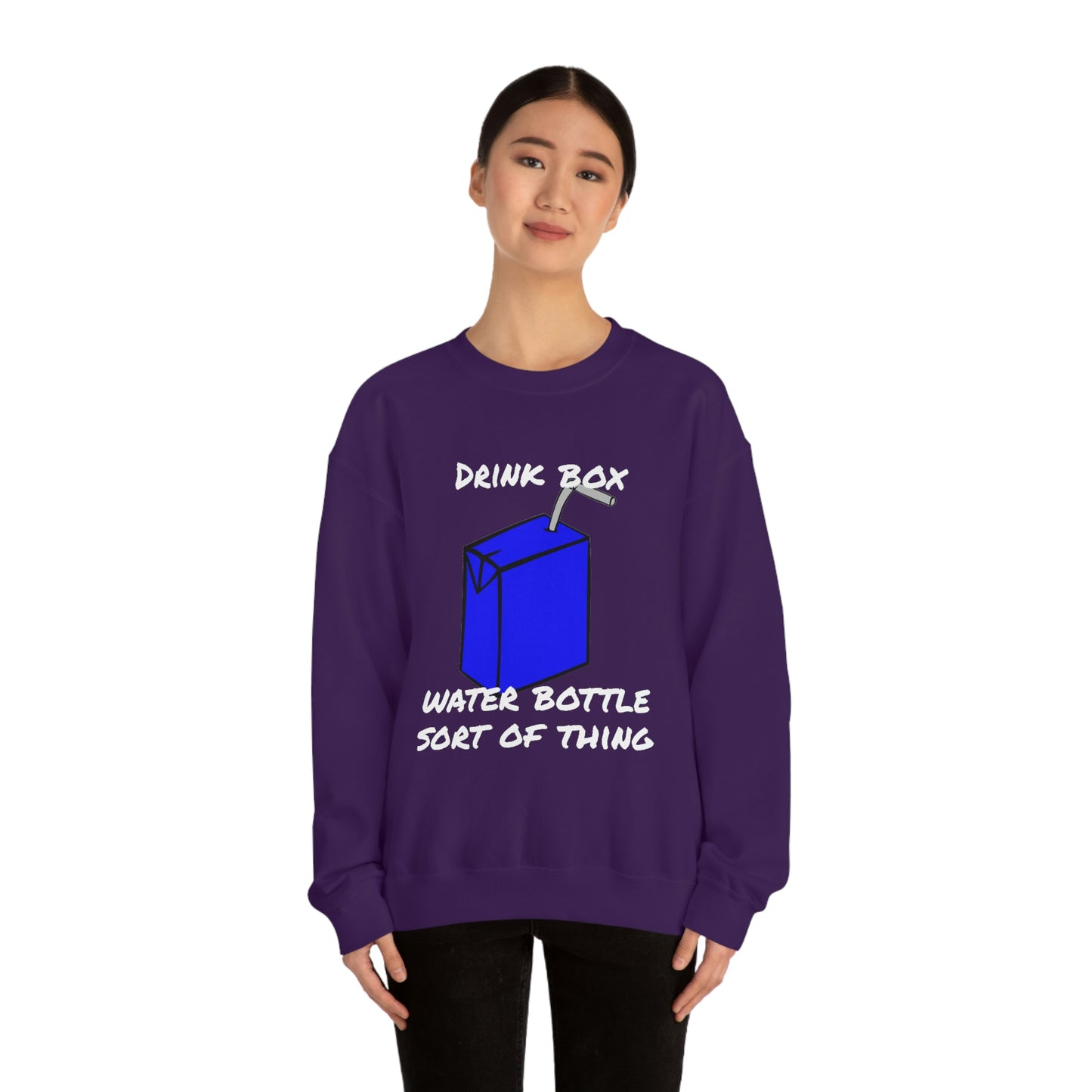 Drink Box Water Bottle Unisex Heavy Blend™ Crewneck Sweatshirt