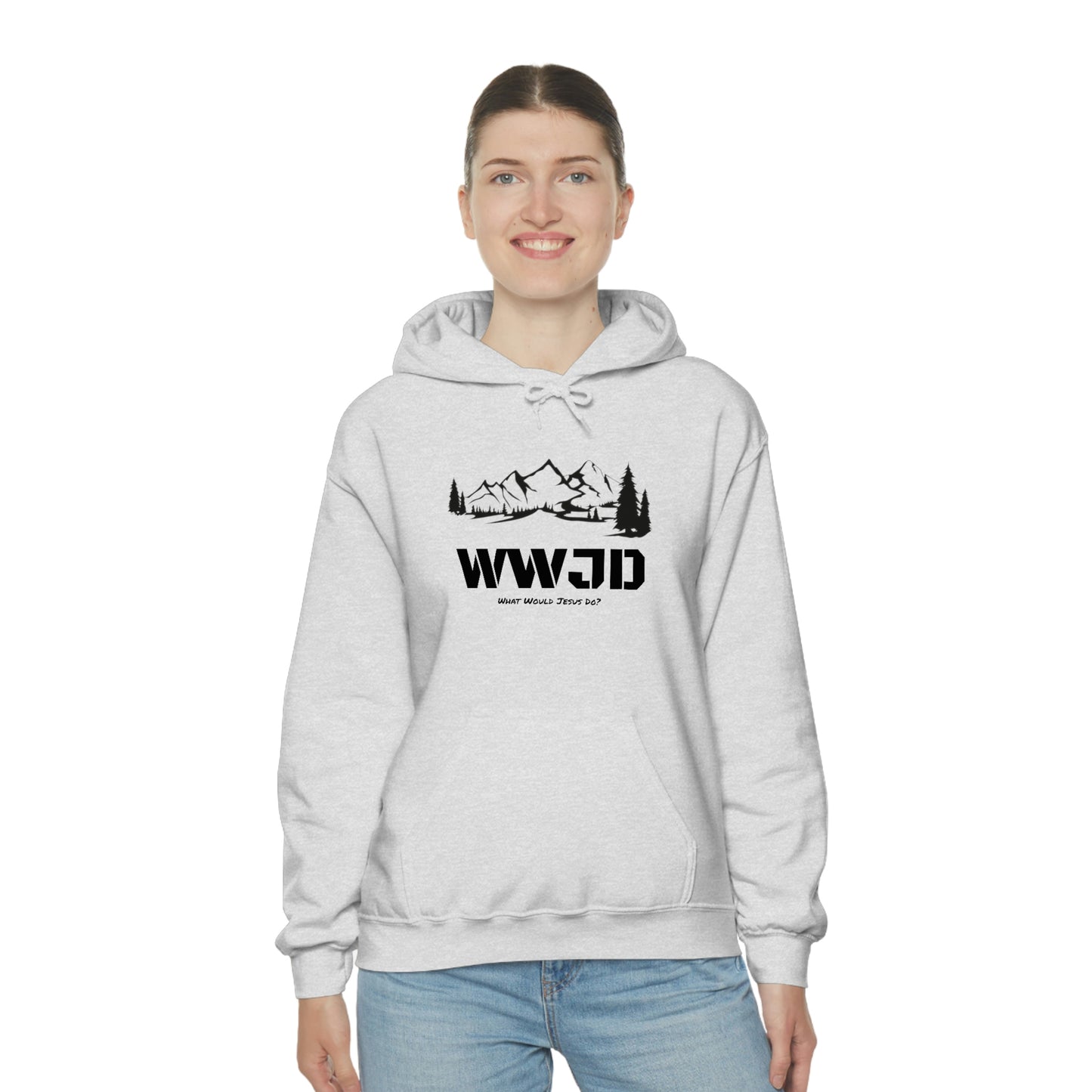 WWJD Unisex Heavy Blend™ Hooded Sweatshirt