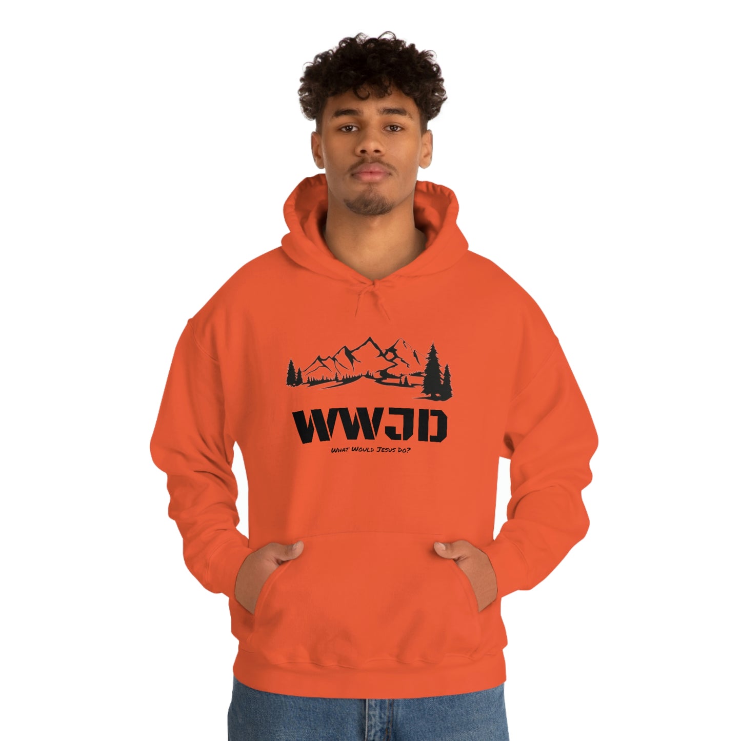 WWJD Unisex Heavy Blend™ Hooded Sweatshirt