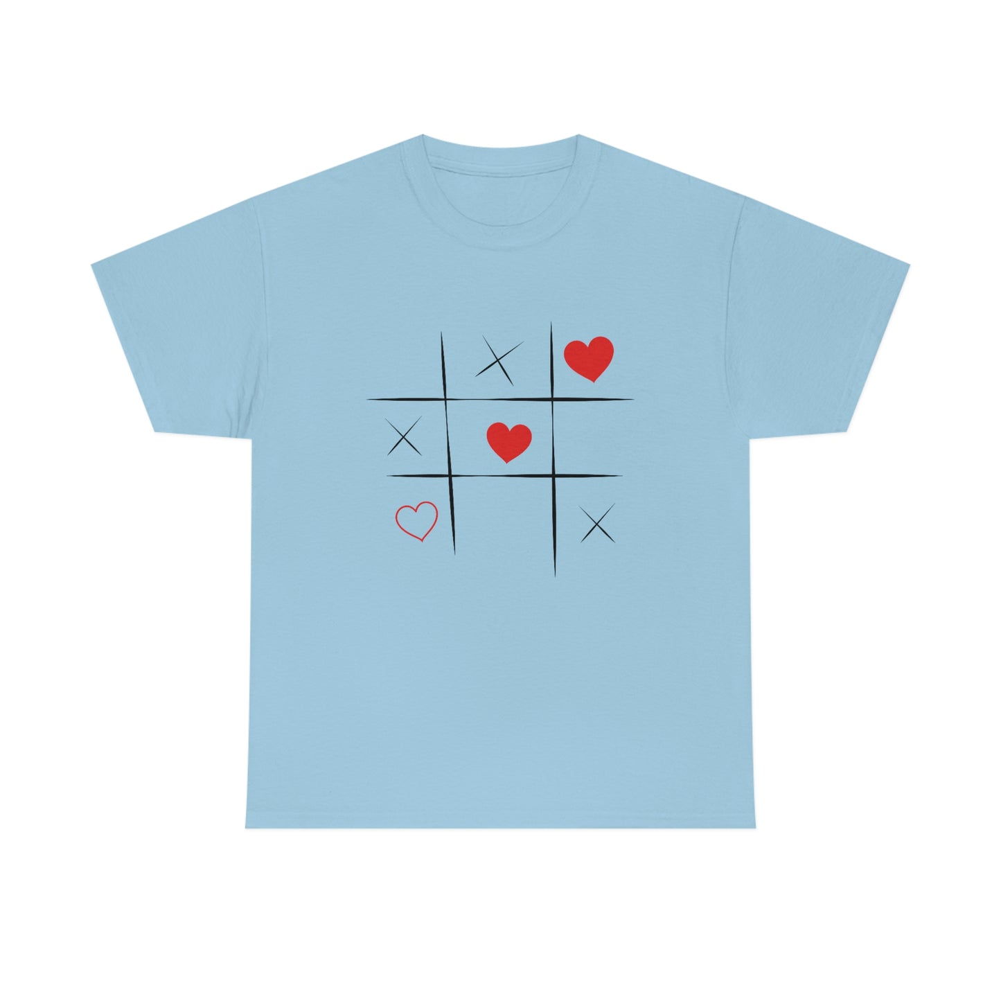 X & Hearts Unisex Heavy Cotton Tee