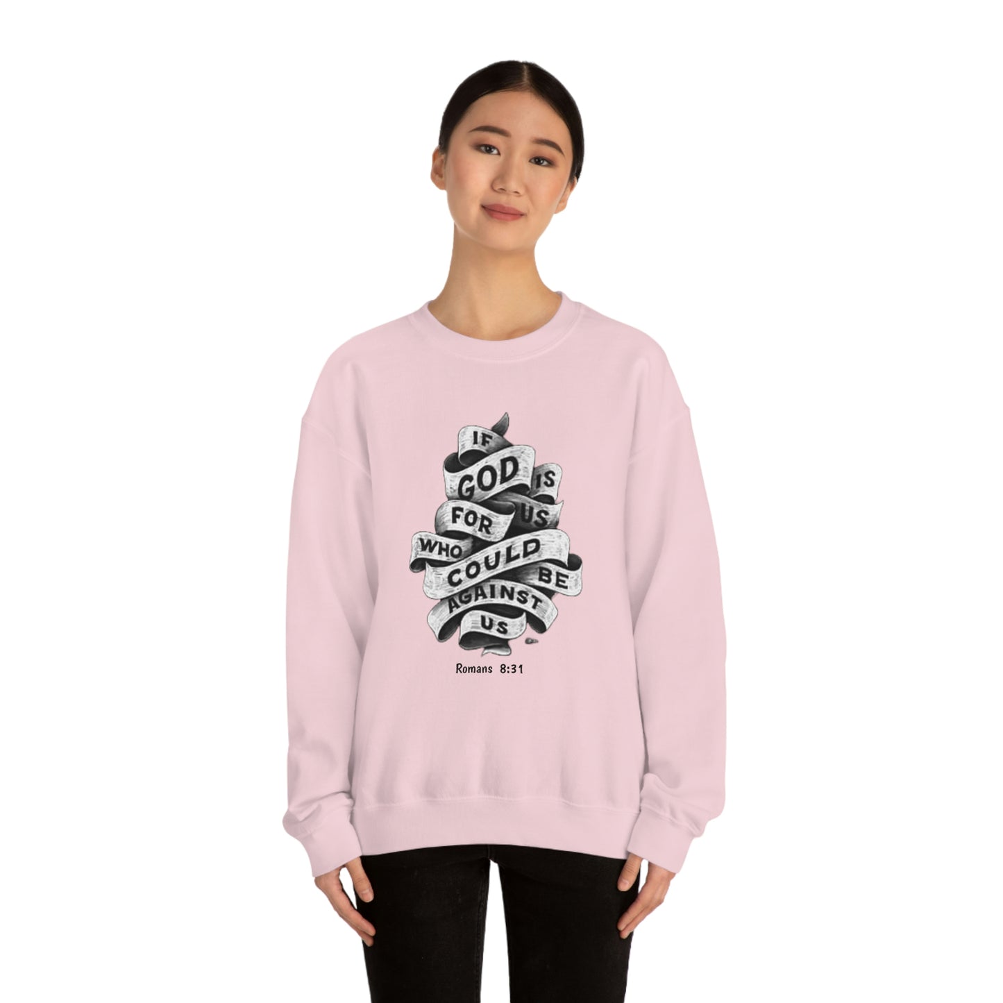 If God Is For Us Unisex Heavy Blend™ Crewneck Sweatshirt