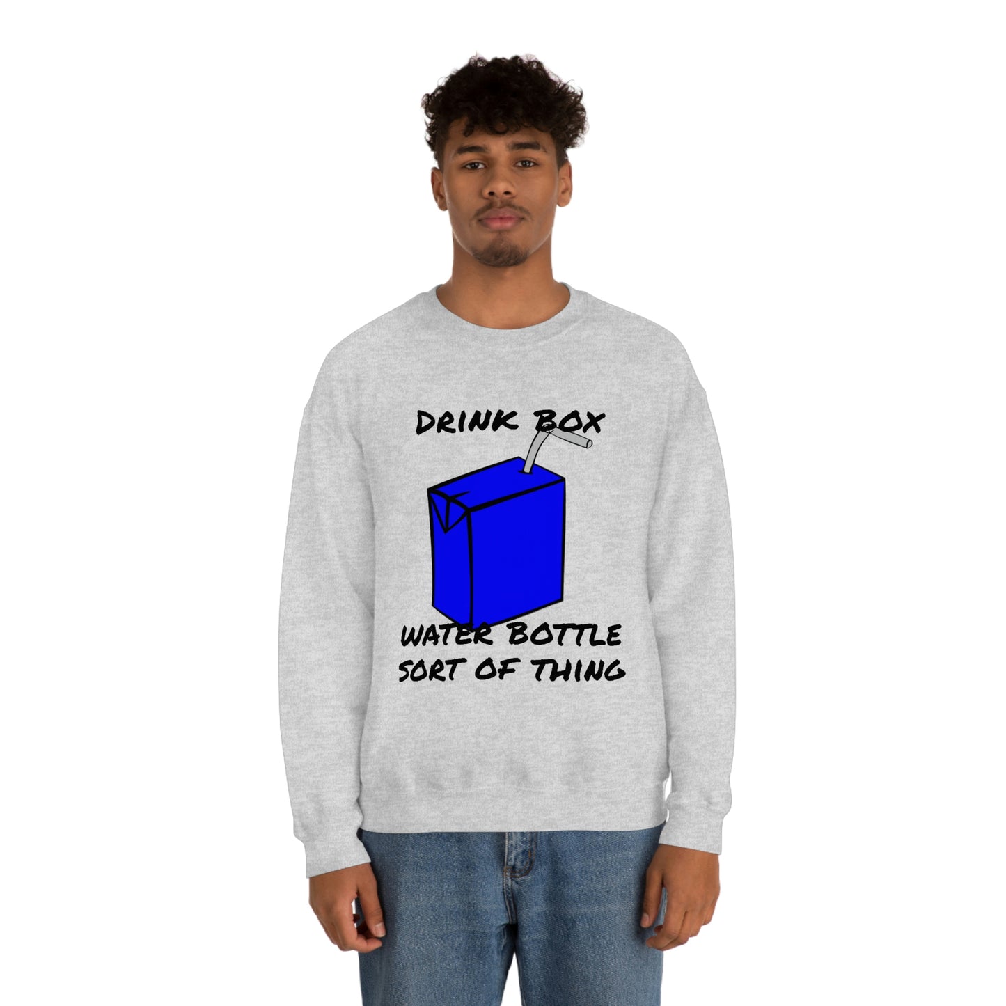 Drink Box Water Bottle Unisex Heavy Blend™ Crewneck Sweatshirt