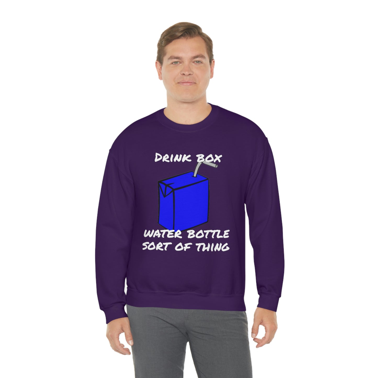 Drink Box Water Bottle Unisex Heavy Blend™ Crewneck Sweatshirt