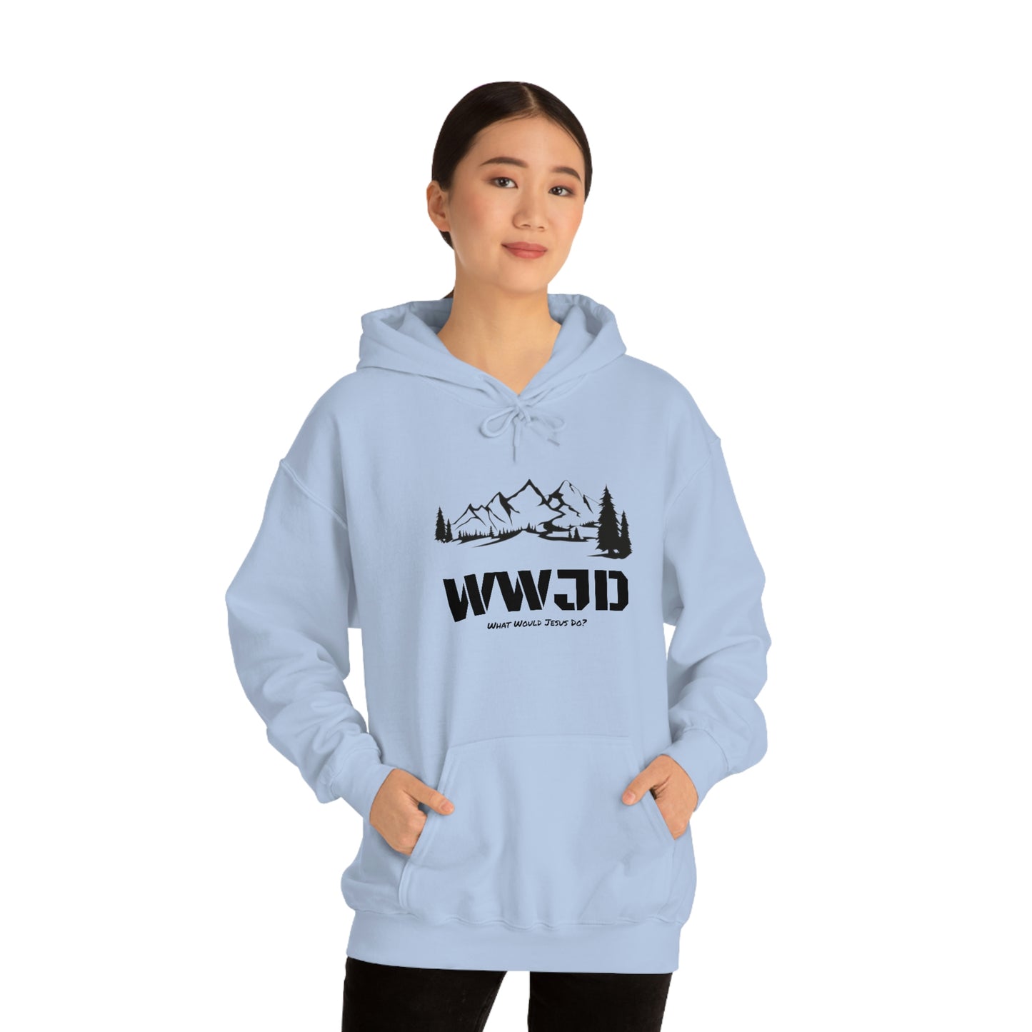 WWJD Unisex Heavy Blend™ Hooded Sweatshirt