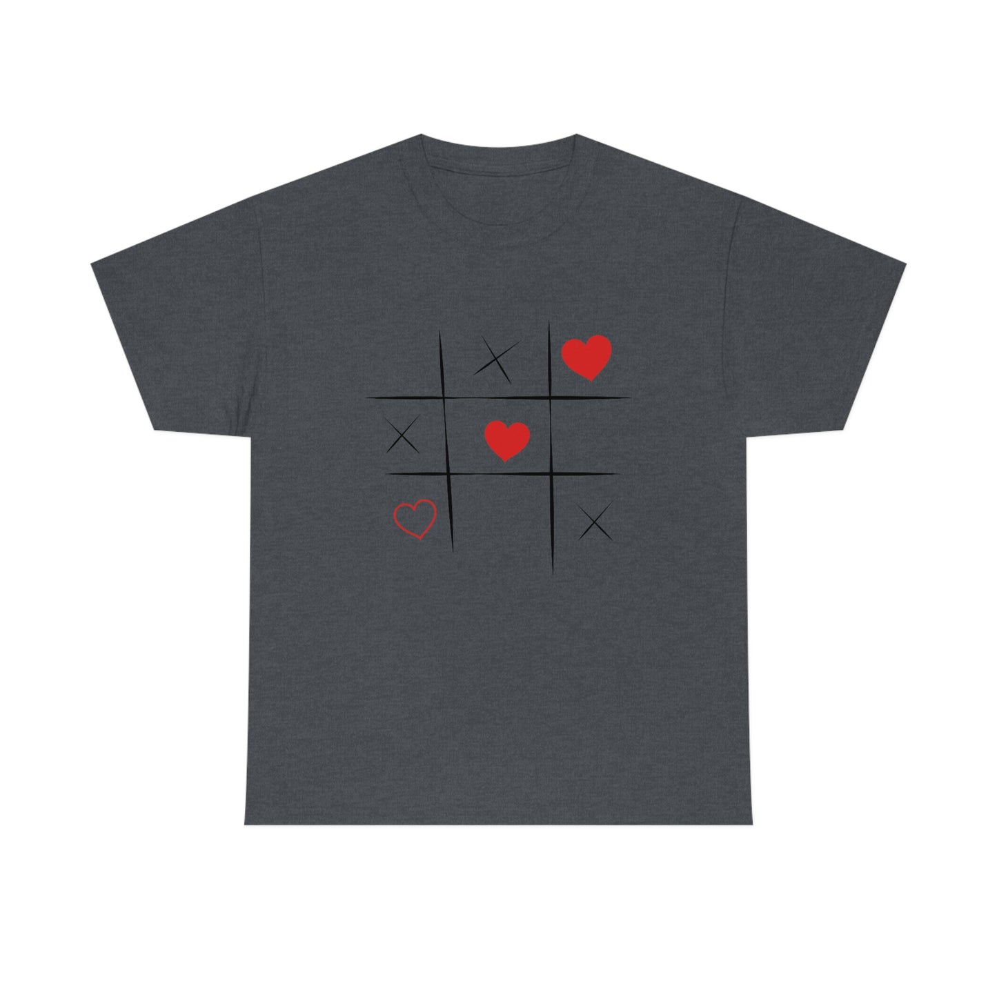 X & Hearts Unisex Heavy Cotton Tee